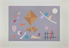 Graue Komposition – Raumteilerdruck von Otto Hofmann – 1989
