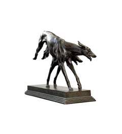 Otto Hofner — (1879-1946)+ Bronze cast, Racing Greyhounds
