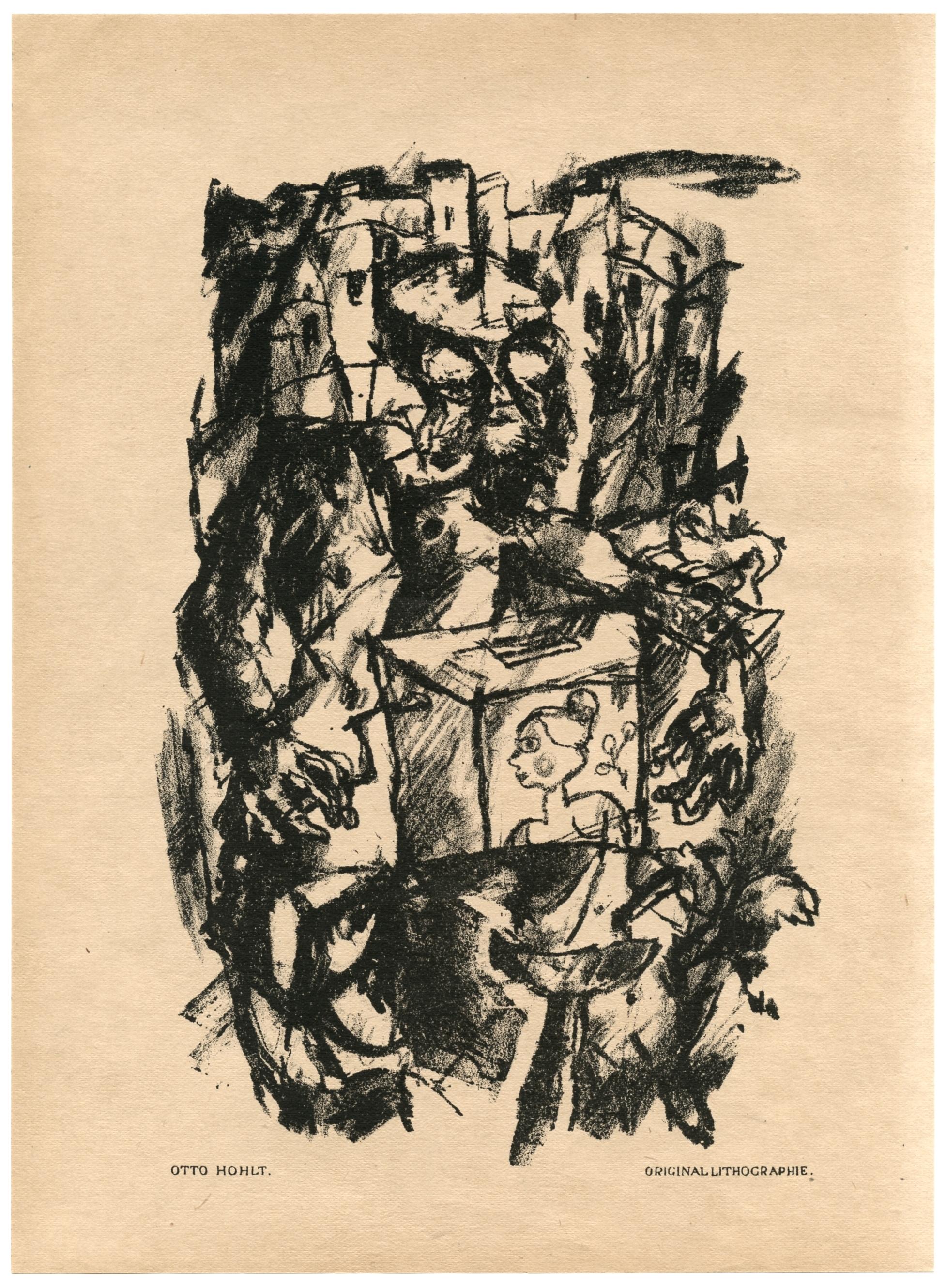 original lithograph - Print by Otto Hohlt