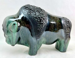 Otto Keramiek Buffalo Figurine by Otto Gerharz