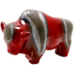 Otto Keramiek Buffalo Figurine by Otto Gerharz