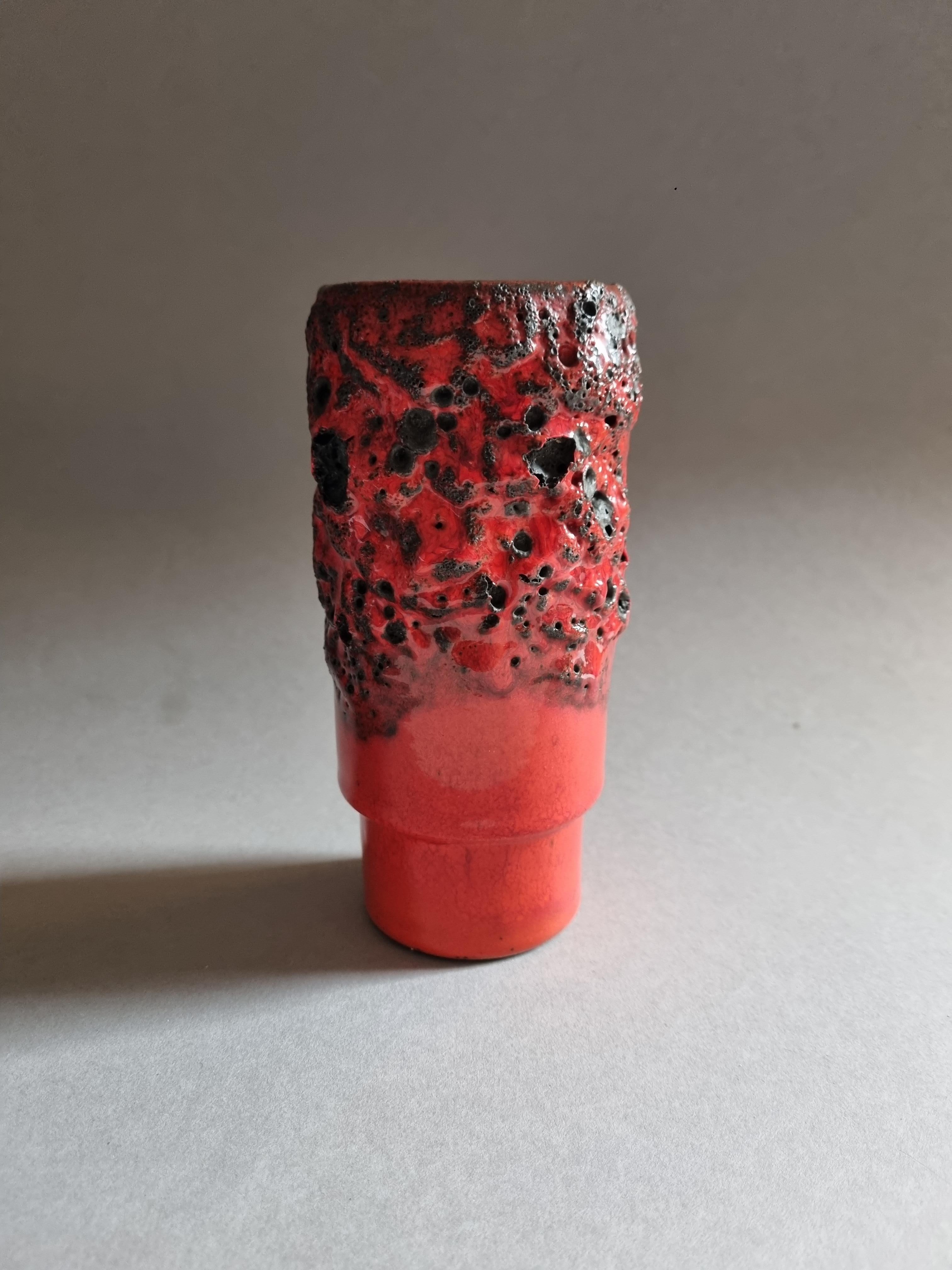 Otto Keramik Rote Fett Lava-Glatze WGP Keramik WGP Keramik 60er Jahre (Skandinavische Moderne) im Angebot