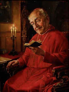 Otto Kirchner - 19th Century Oil, The Priests Chamber