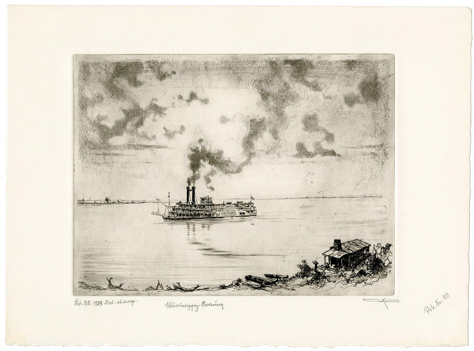 Mississippi Evening - Print by Otto Kuhler