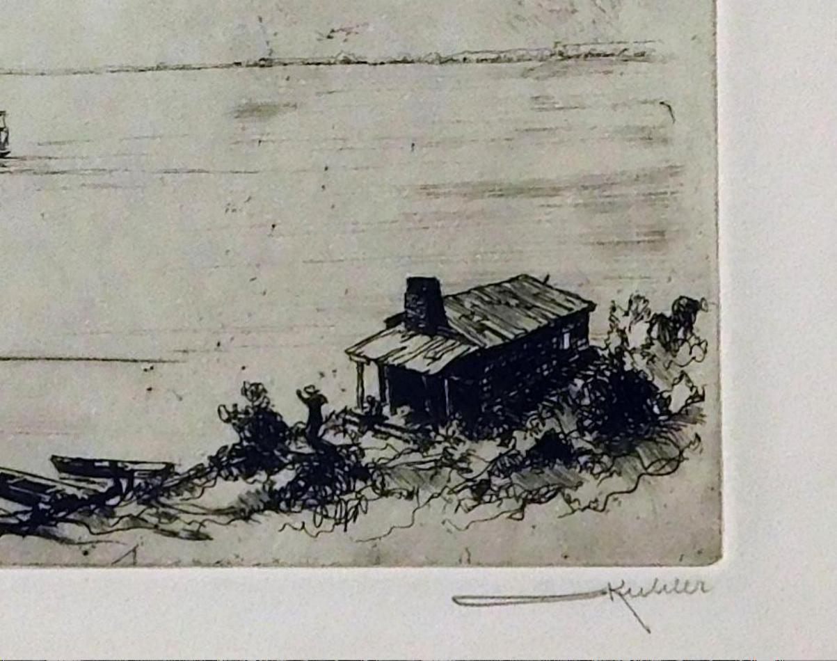 Otto Kuhler ha firmato l'acquaforte originale 