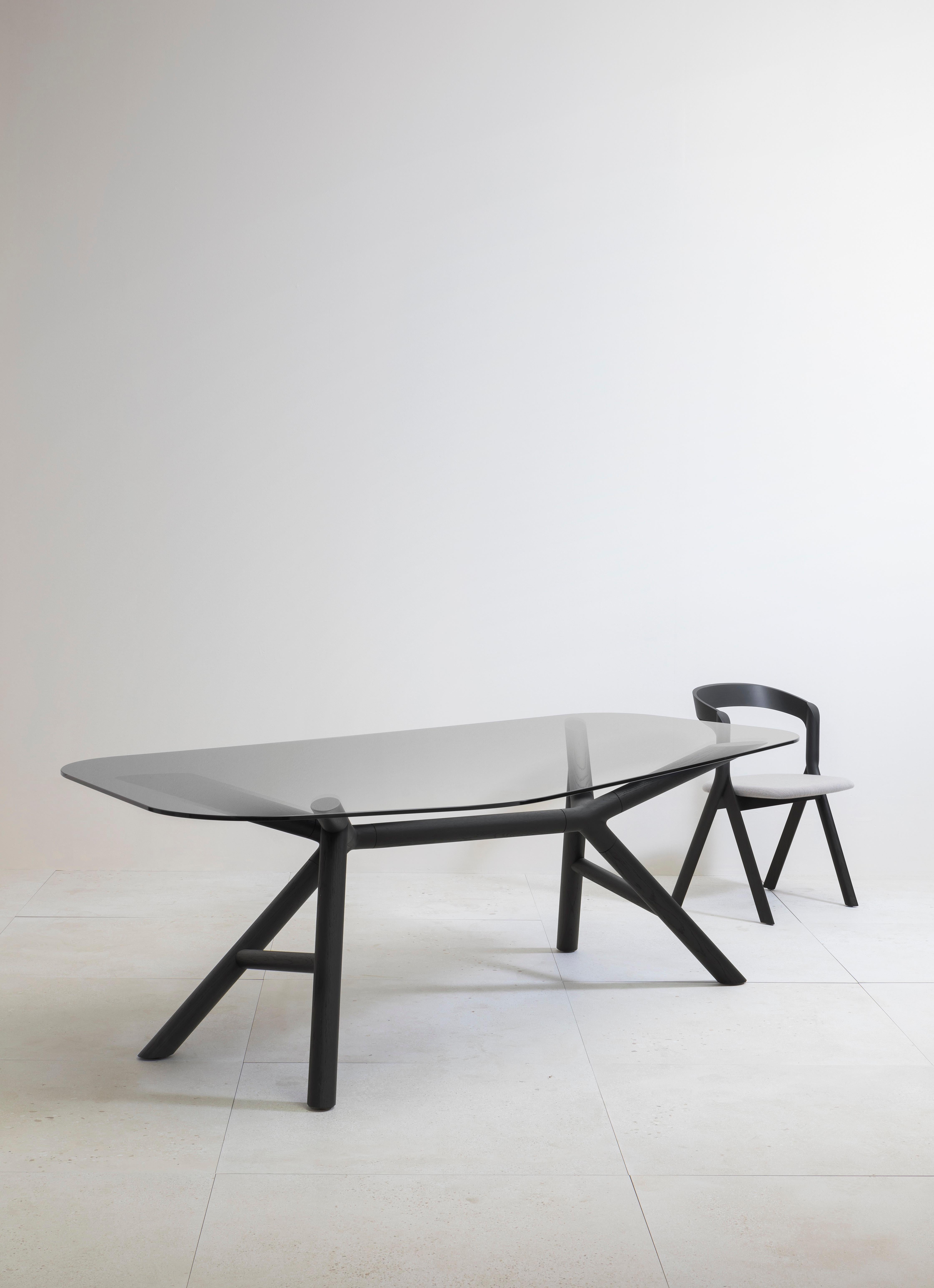Italian Otto Large Dining Table in Natural Ash Base, by Paolo Cappello For Sale