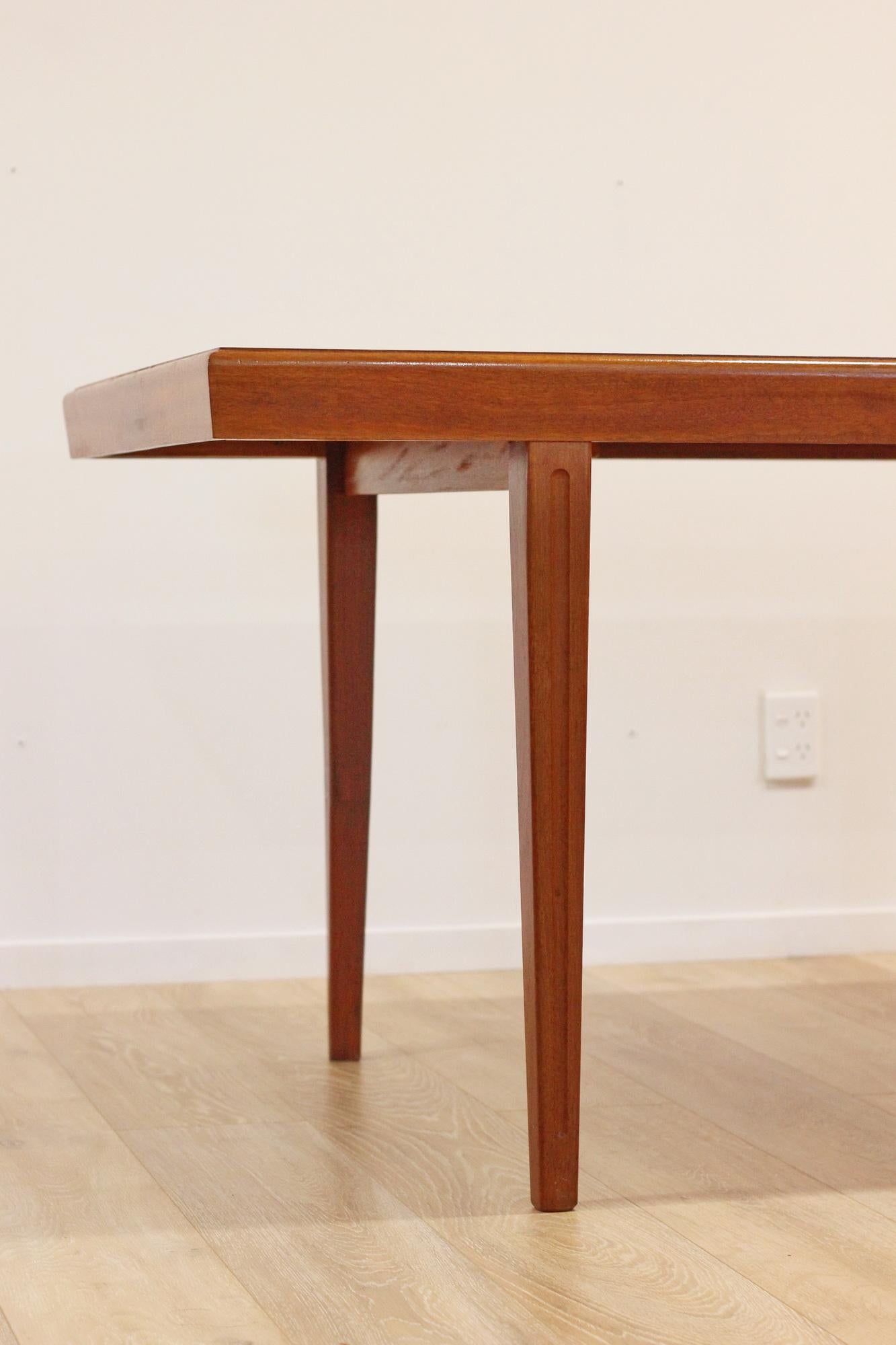 'Otto Larsen' Large Mid Century Dining Table, 1960S In Fair Condition In Auckland, AUK