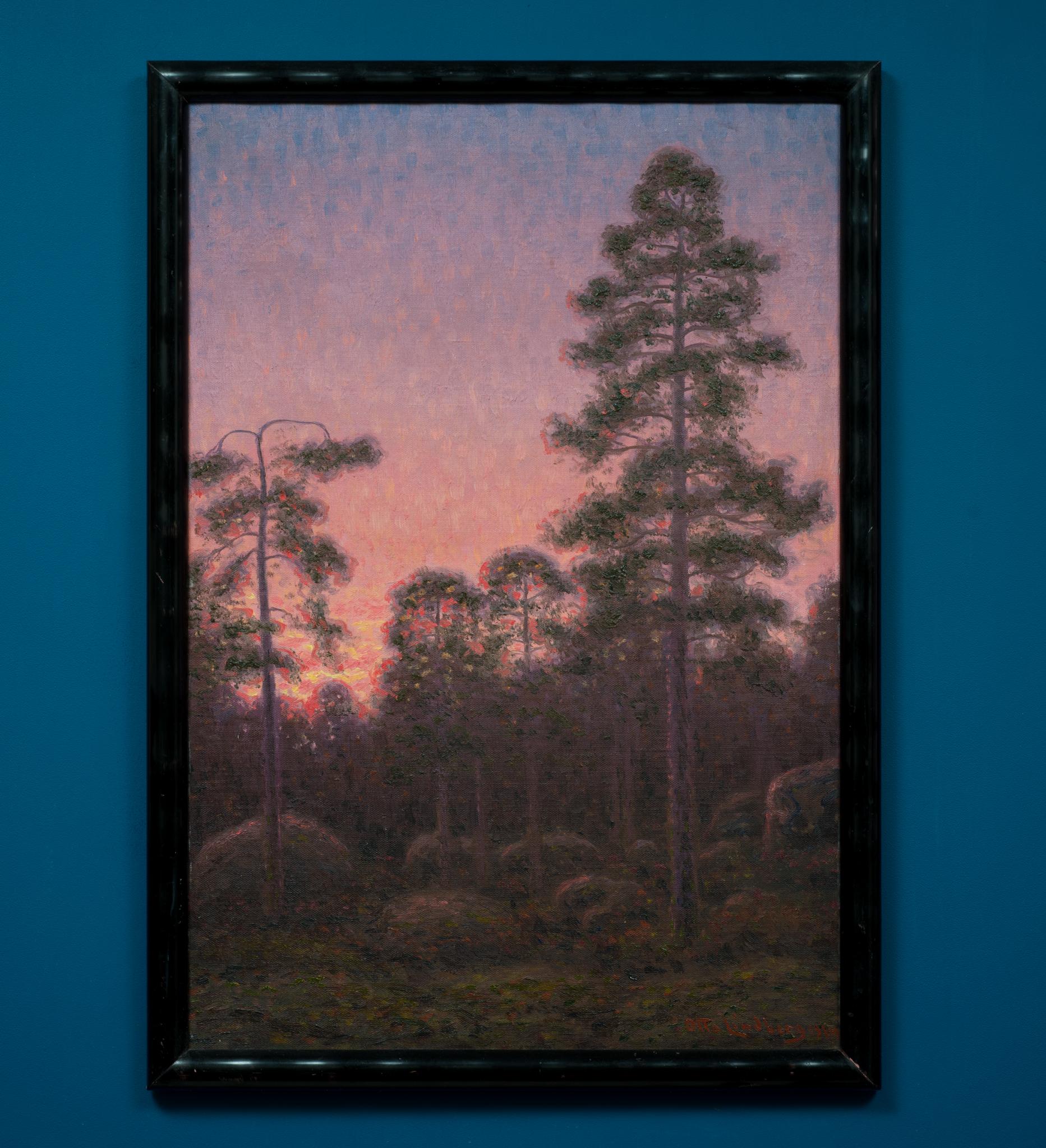Forêt au coucher du soleil, 1934 en vente 1
