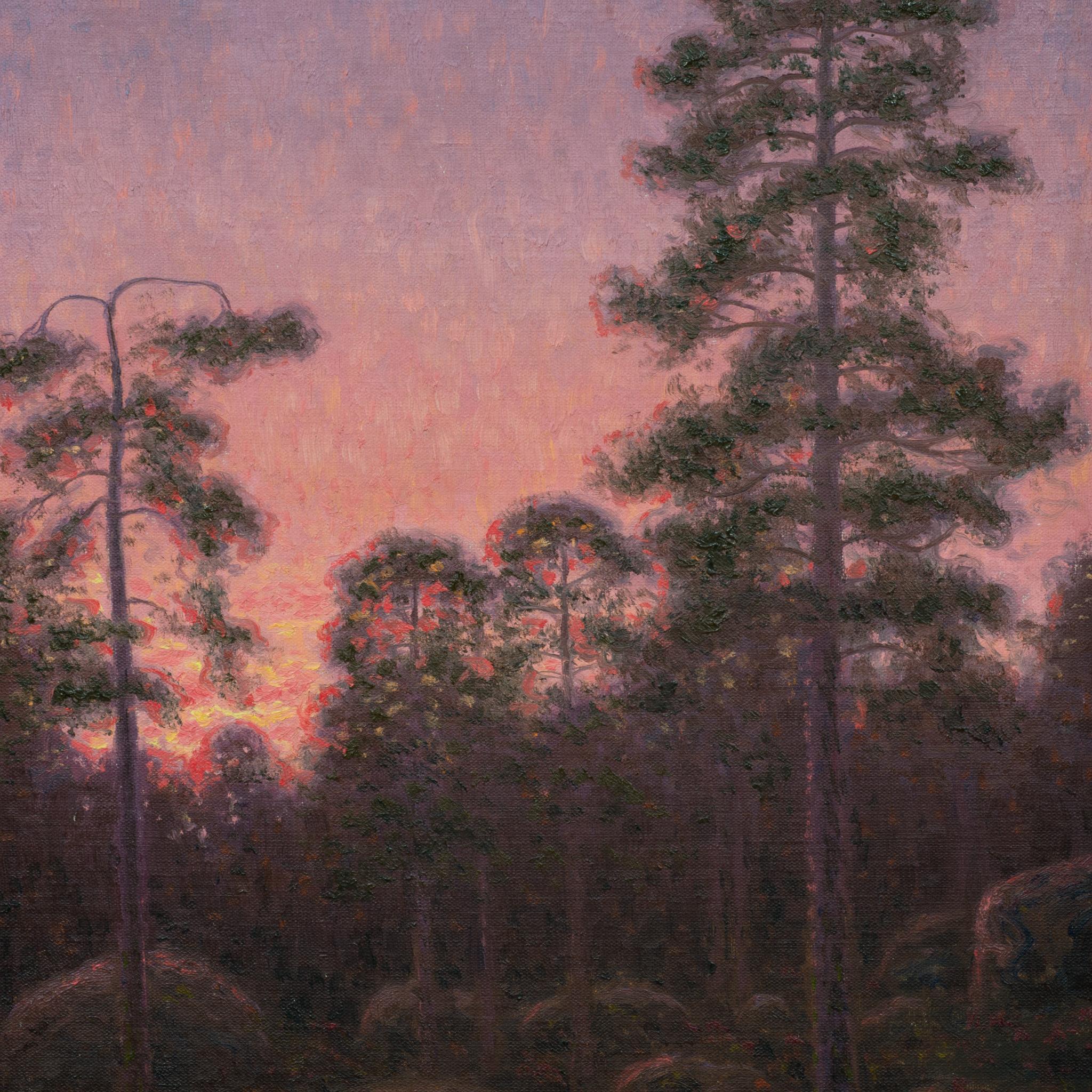 Forêt au coucher du soleil, 1934 en vente 3