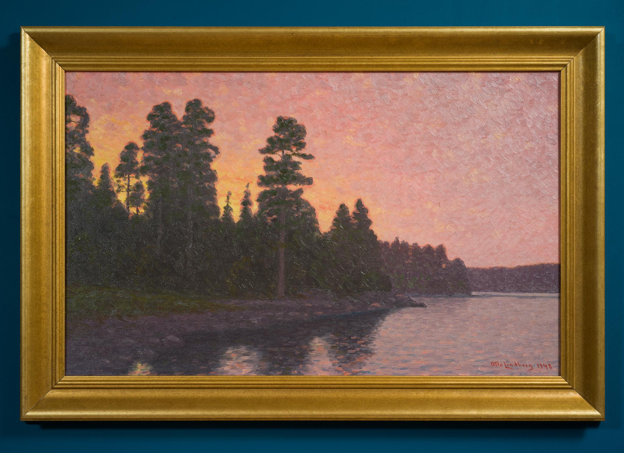 Archipelago au bureau scandinave, 1948 - Painting de Otto Lindberg