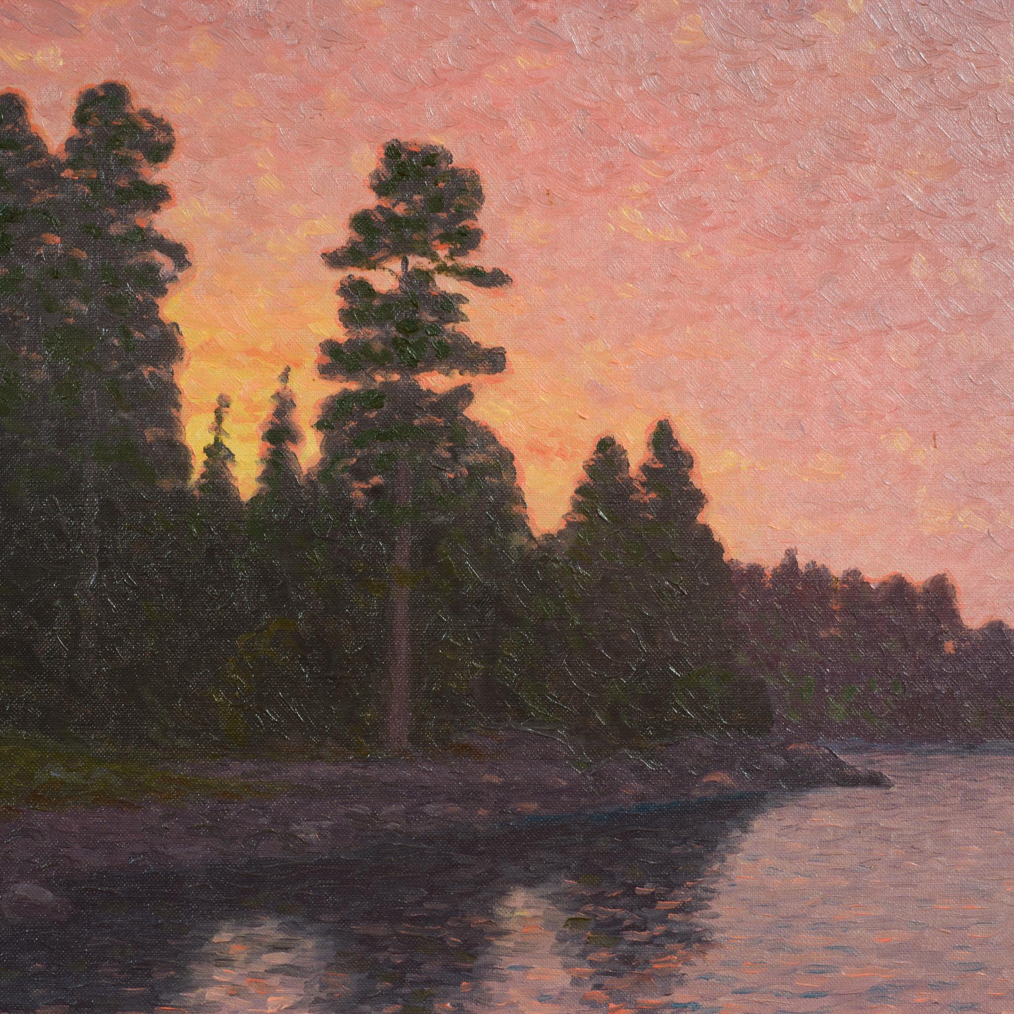 Archipelago au bureau scandinave, 1948 - Post-impressionnisme Painting par Otto Lindberg