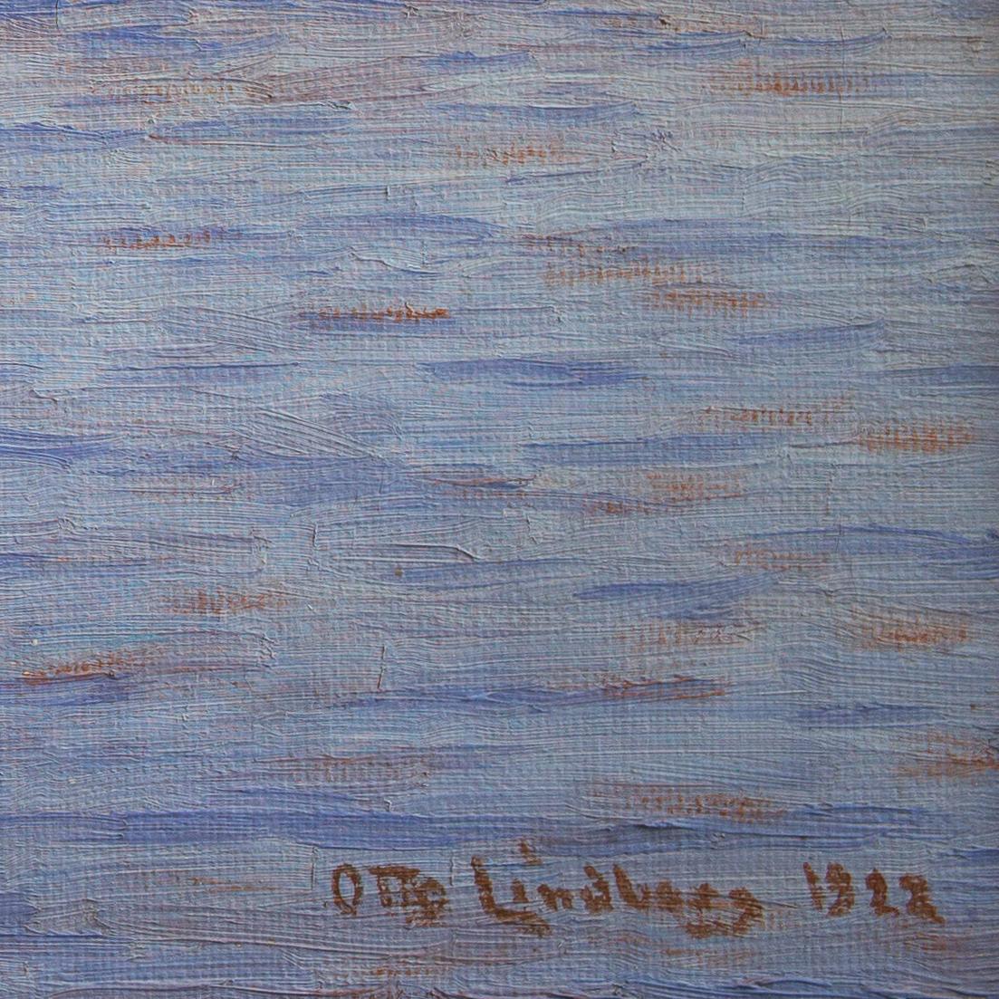 Sunset in the Archipelago by Otto Lindberg, Painted 1922, Oil Painting 2