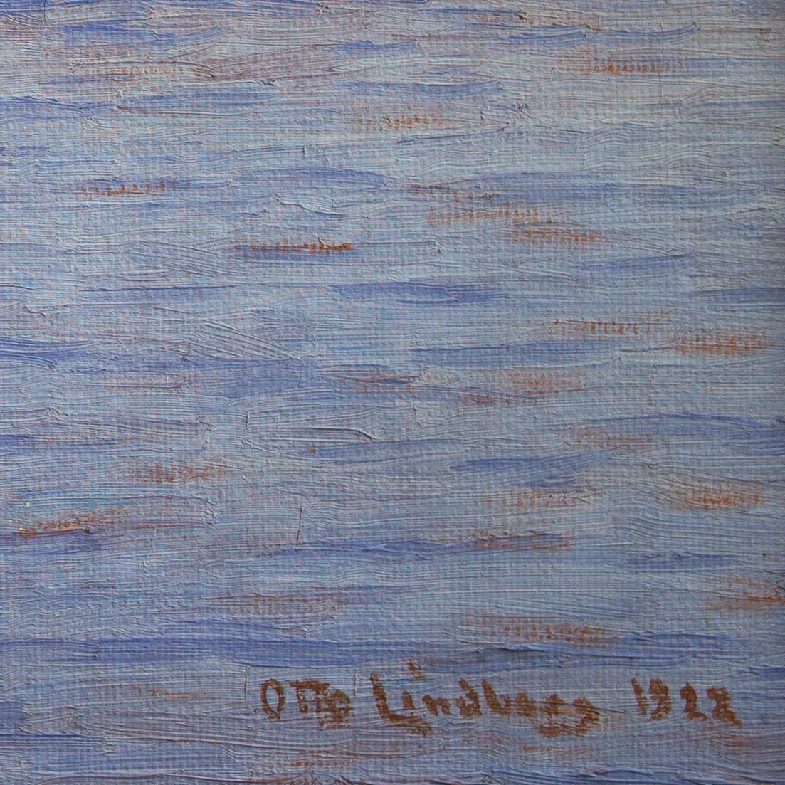 Sunset in the Archipelago by Otto Lindberg, Painted 1922, Oil Painting  2