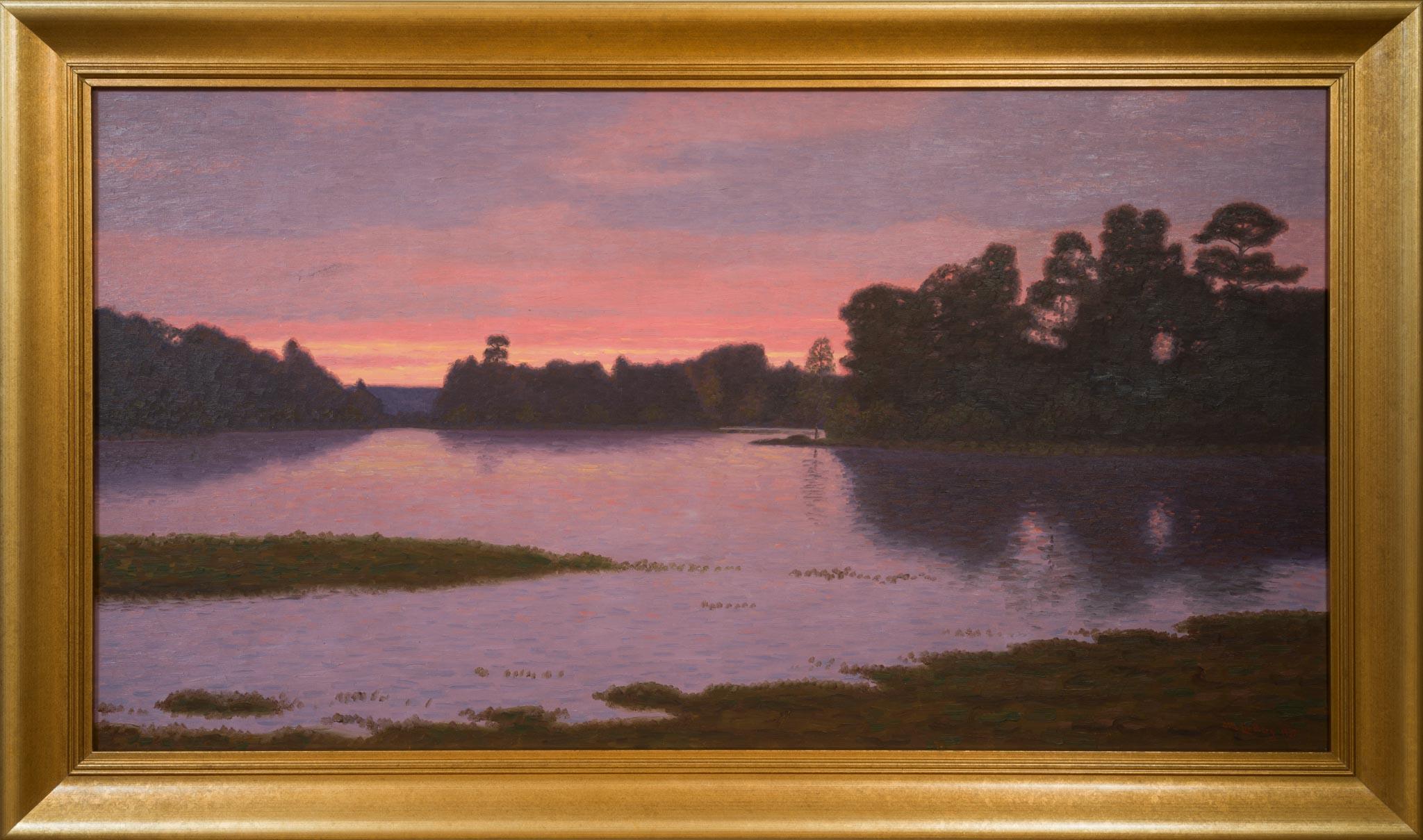 Tranquilo paisaje marino del archipiélago al atardecer (Söderhamn, Suecia) en venta 2