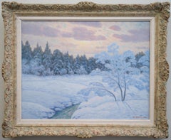 Winter's Palette: Otto Lindbergs Tranquil Winterlandschaft, 1945