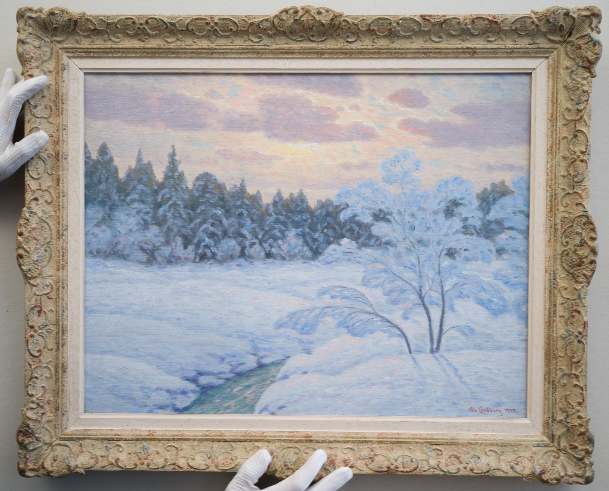 La paleta del invierno: El tranquilo paisaje invernal de Otto Lindberg, 1945 2