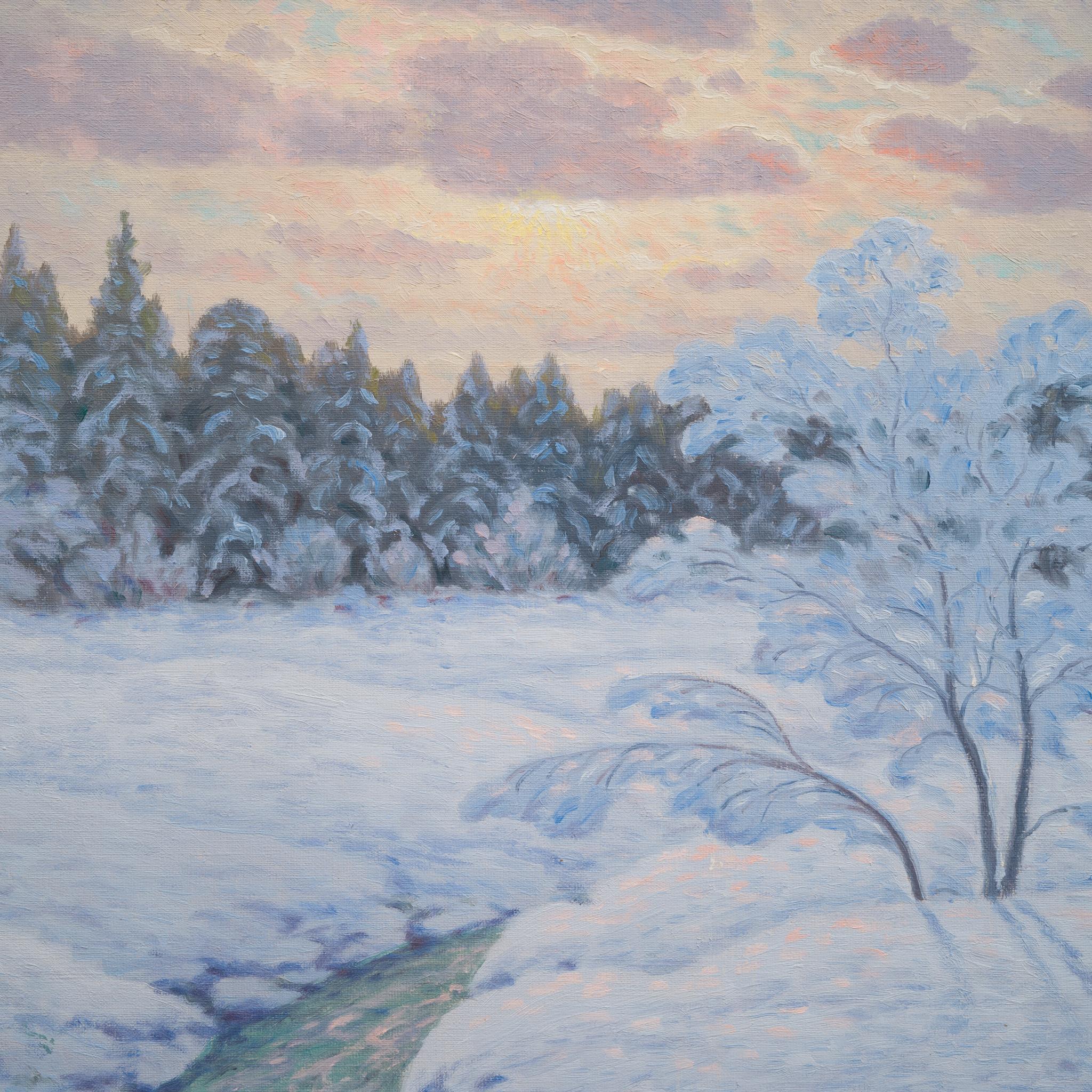 La paleta del invierno: El tranquilo paisaje invernal de Otto Lindberg, 1945 3
