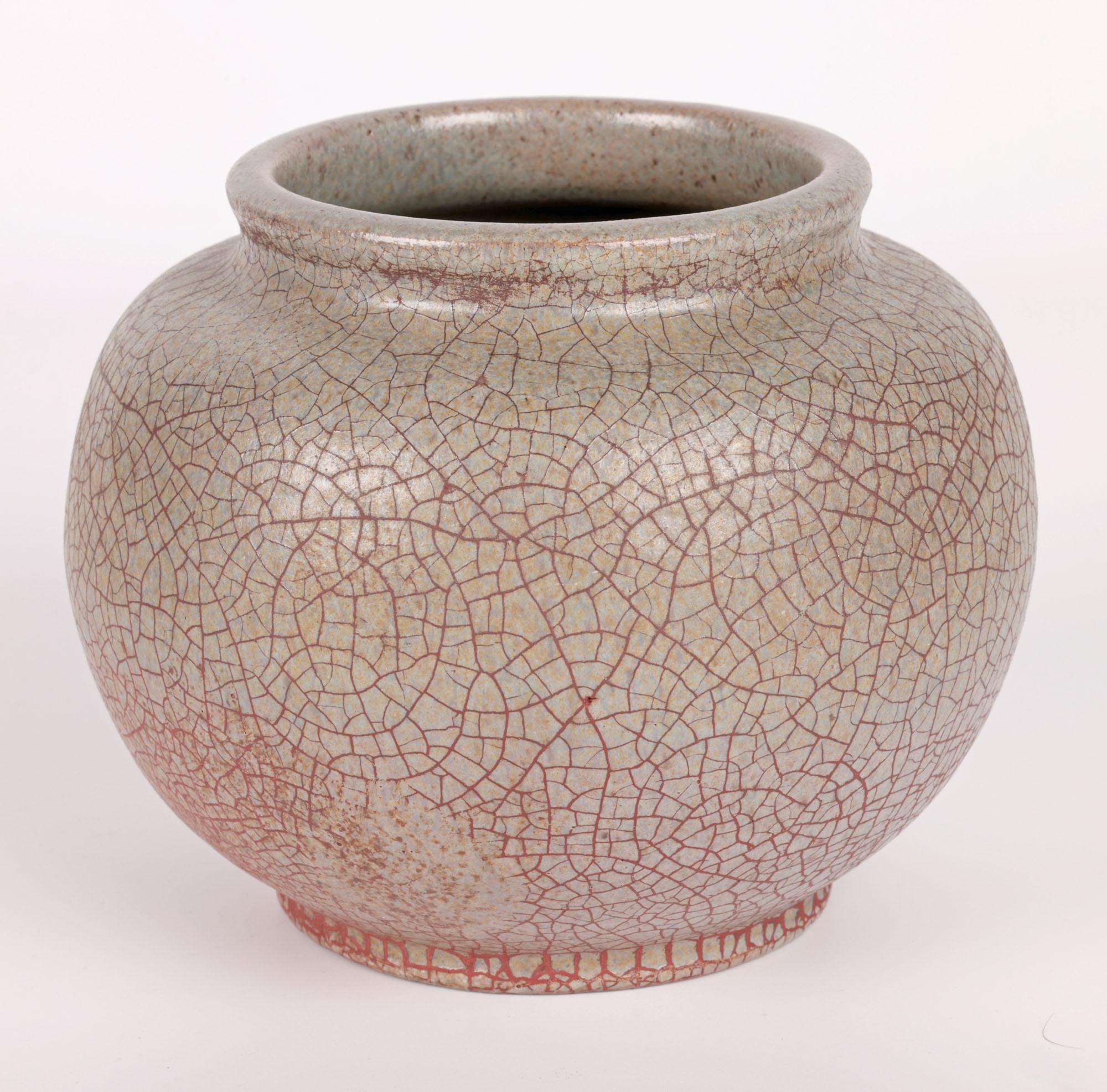 Otto Lindig German Bauhaus Studio Pottery Vase For Sale 6