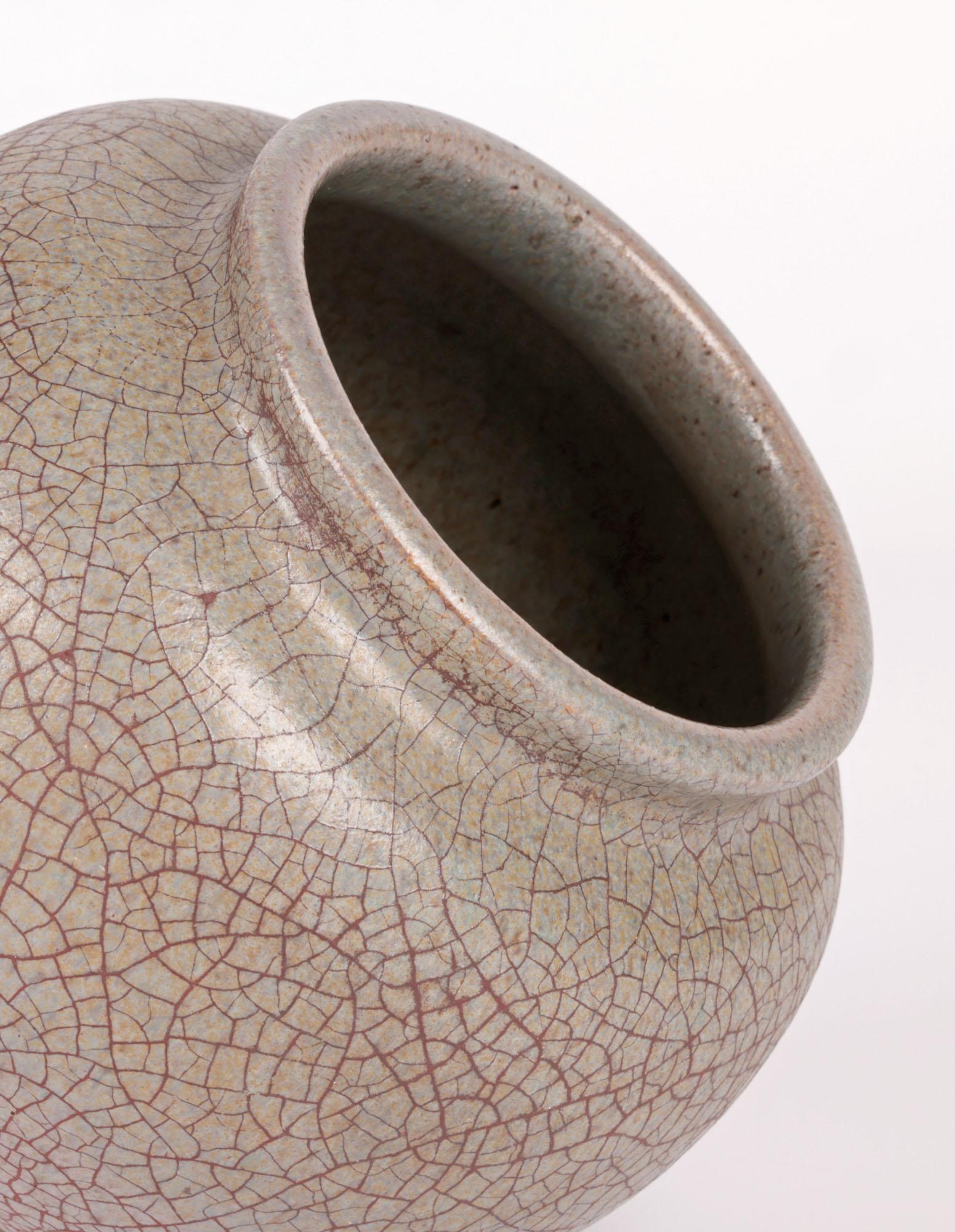 Otto Lindig German Bauhaus Studio Pottery Vase For Sale 1