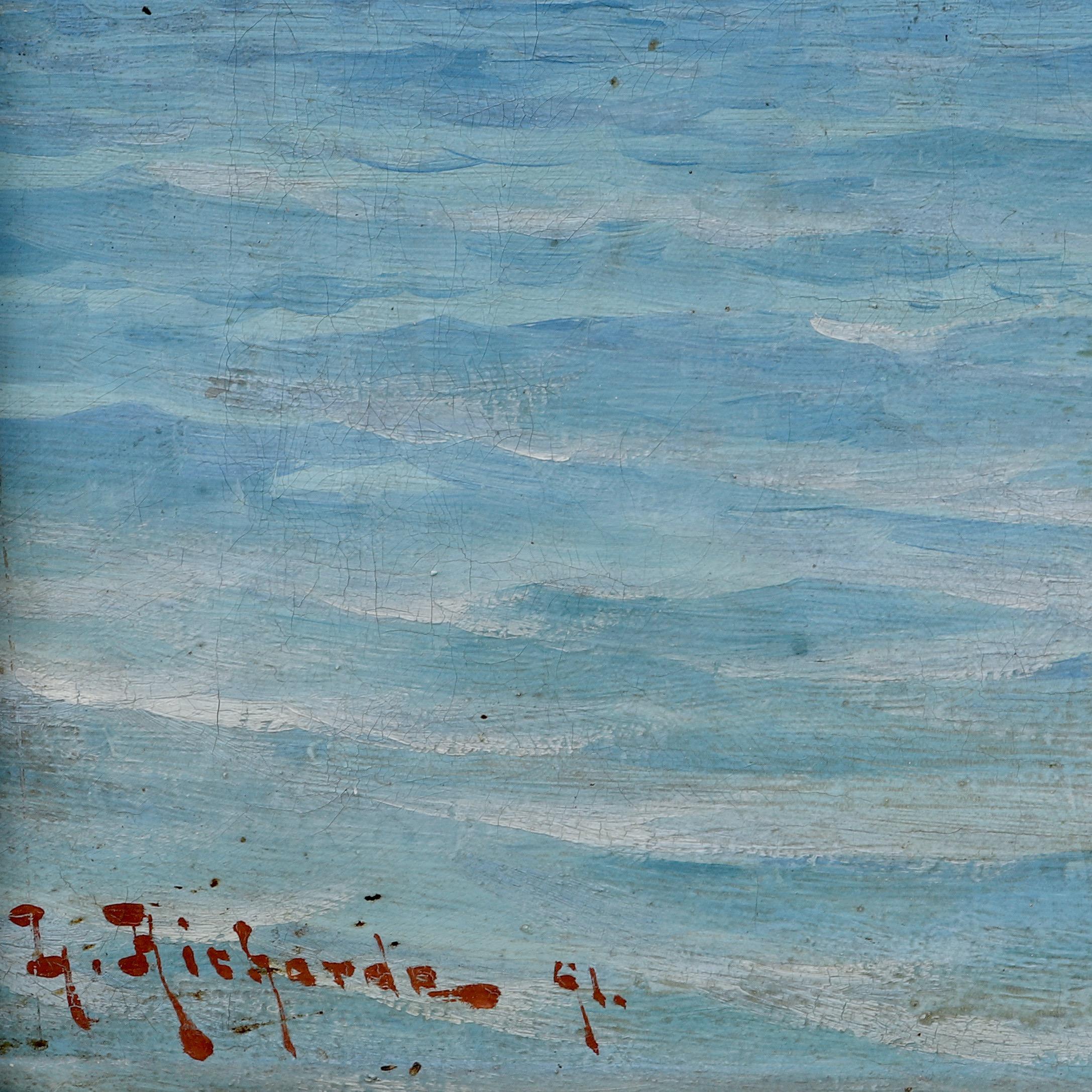 Ludvig Richarde, Kleiner Gaffelkutter, der am Leuchtturm Böttö vorbeisegelt 2