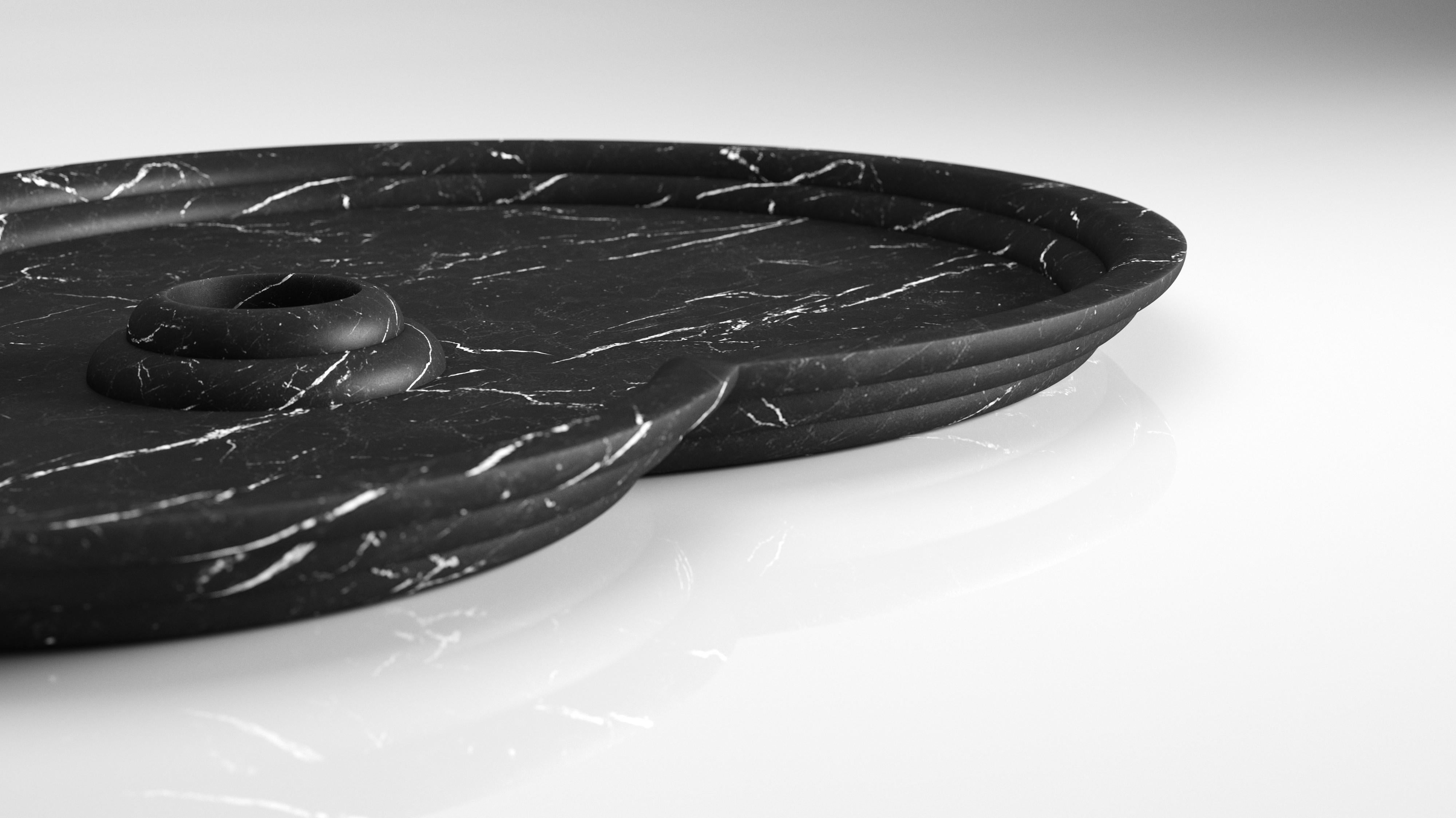 Centro de mesa Otto en mármol Nero Marquina de Solmistudio - Edición limitada de 8 unidades en Nuevo estado para la venta en New York, NY