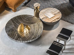 Otto Couchtisch aus Metall und Marmor Made in Italy by HESSENTIA