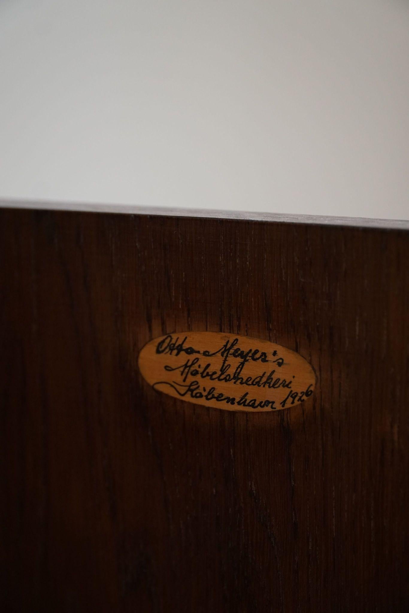 Otto Meyer, Harlequin Cabinet in Nutwood, Danish Modern, Made in 1926 5