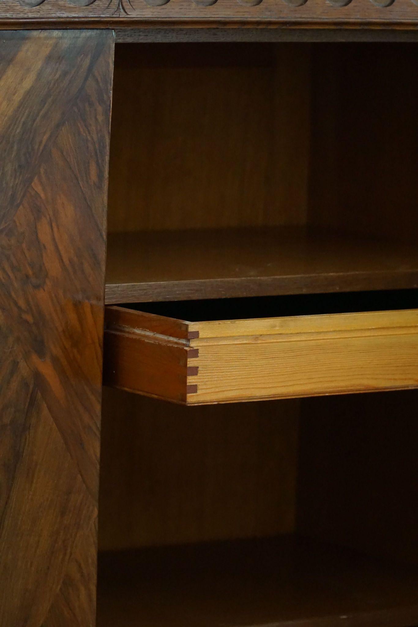 Otto Meyer, Harlequin Cabinet in Nutwood, Danish Modern, Made in 1926 13