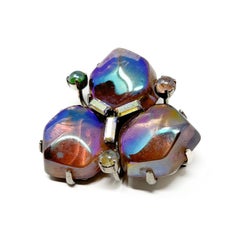 Otto Müller Late 1950s German Kaufbeuren Vintage Orchid Brooch