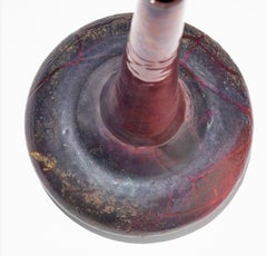 Otto Natzler y Gertrud Natzler Rara forma de botella en cuclillas con cuello largo, 1974