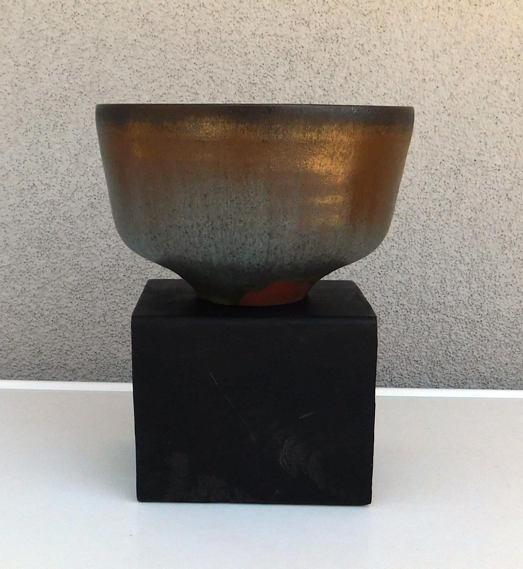 Otto Natzler Studio Pottery Vase For Sale 1