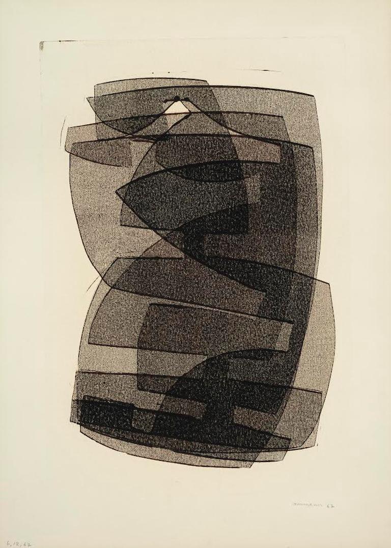 Otto Neumann Abstract Print - 082126