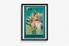 Circa 1960 original poster by Nielsen Otto for SAS