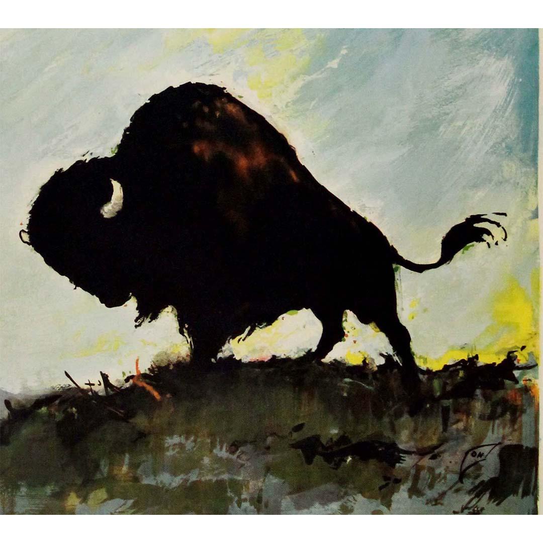 Original travel poster by Otto Nielsen for SAS to North America For Sale 2