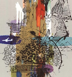 Original 'SAS Colorful Middle East' vintage travel poster