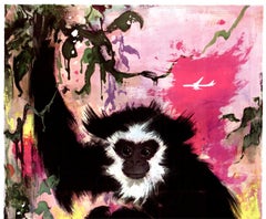 Original Far East SAS Travel Poster, 1960s, Otto Nielsen – Scandinavian Airlines