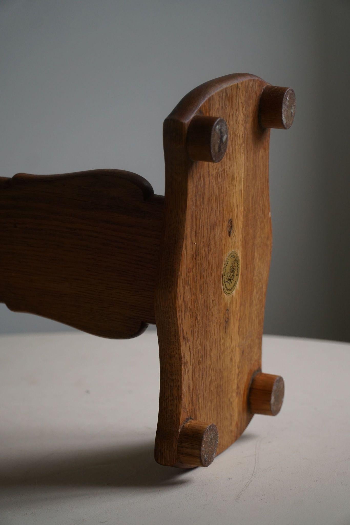 XX secolo Otto Ostbjerg, Moderno danese, Tavolino trasportabile in Oak, anni '50