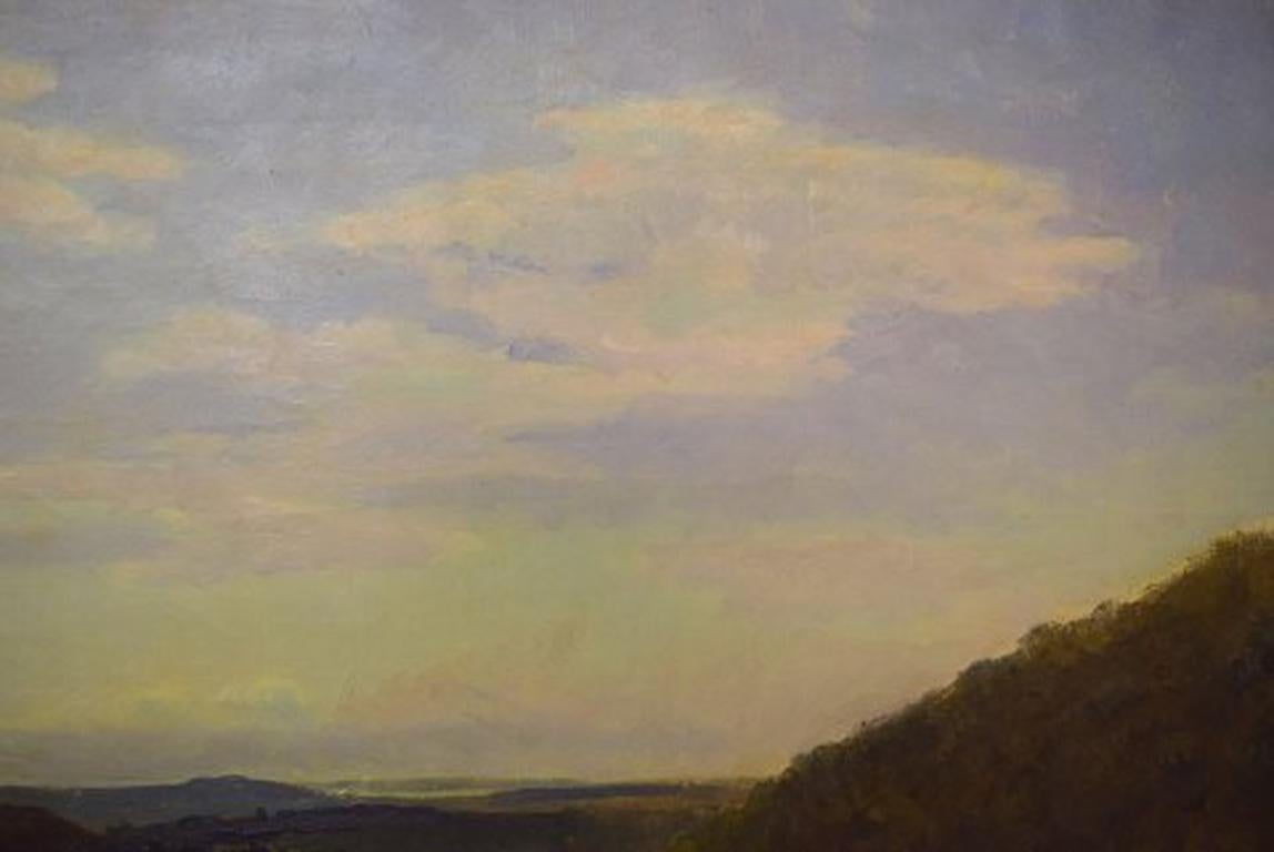 Otto P. Balle, 1865-1916, Impressionist Danish Summer Landscape In Good Condition In Copenhagen, DK