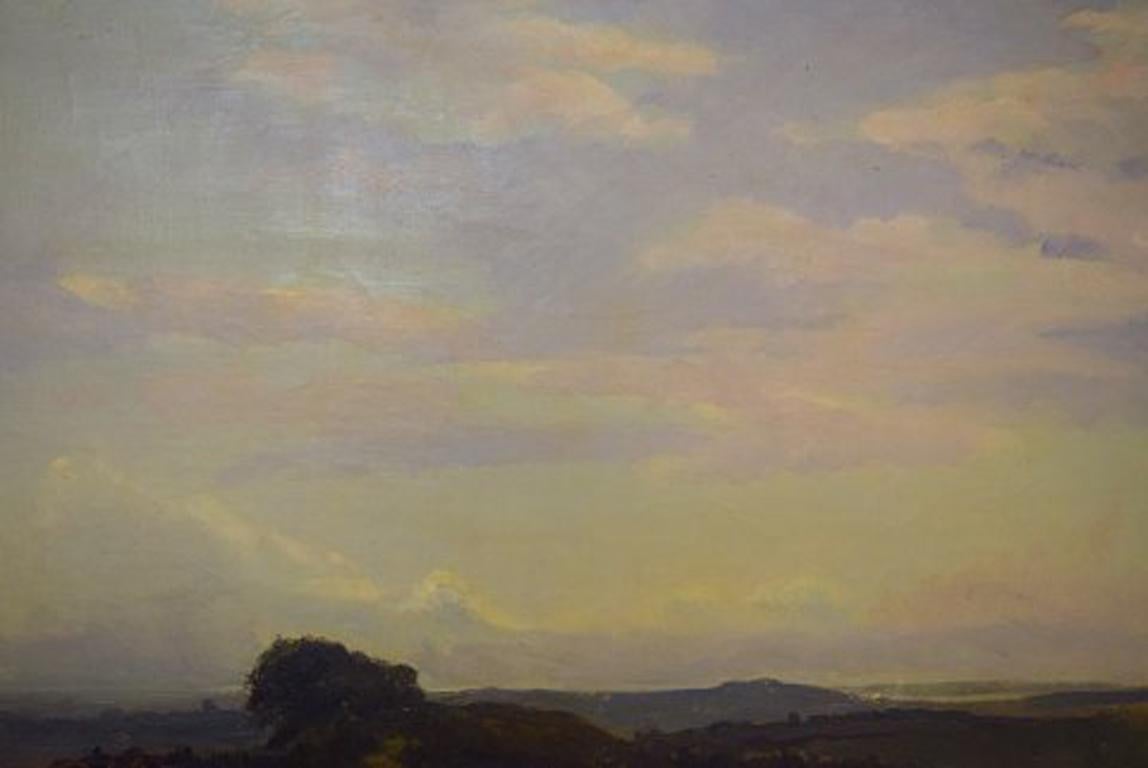 20th Century Otto P. Balle, 1865-1916, Impressionist Danish Summer Landscape