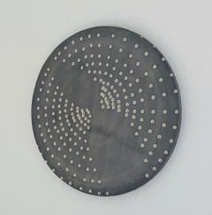 Raster Moon, 2009, clay, silver, glaze, platinum, round, Group Zero, light