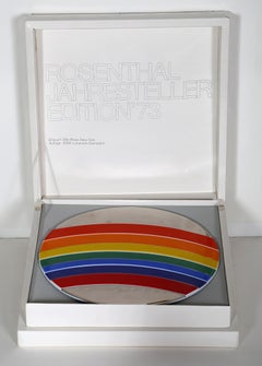 Piatto Rosenthal, edizione limitata in ceramica di Otto Piene