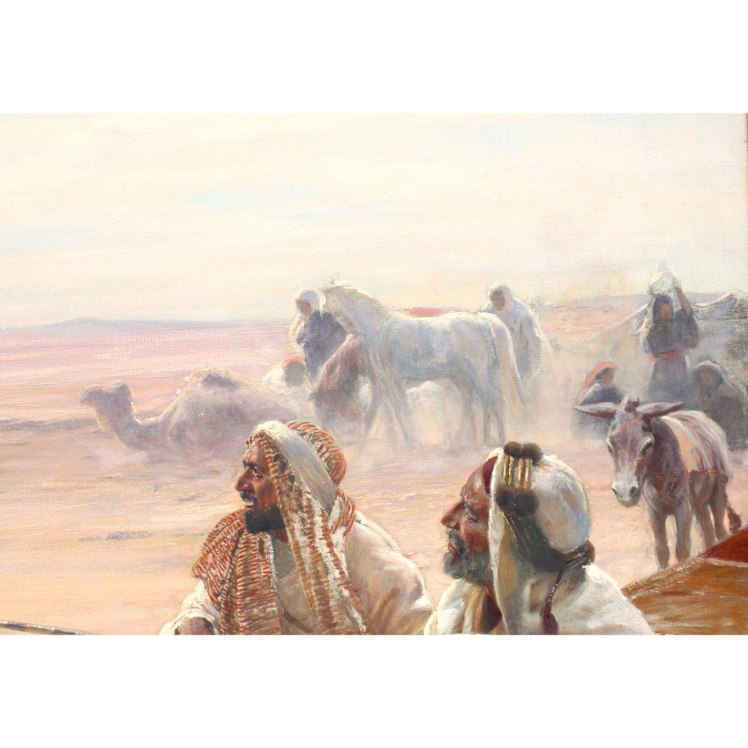Otto Pilny (svizzero, 1866-1936) Un olio su tela orientalista di grande pregio, 