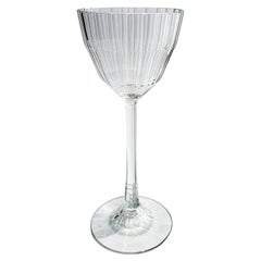 Otto Prutscher Faceted Stem Glass for Meyr's Neffe, Wiener Werkstätte, 1909