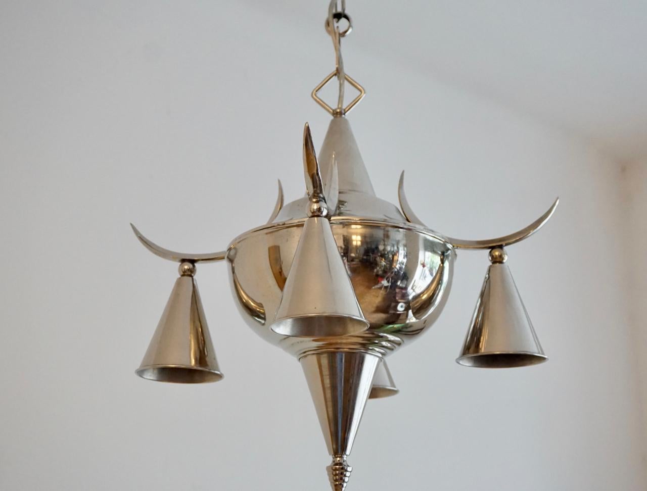 Early 20th Century Otto Prutscher 'in style of' Chandelier from Vienna, 1920s Wiener Werkstatte