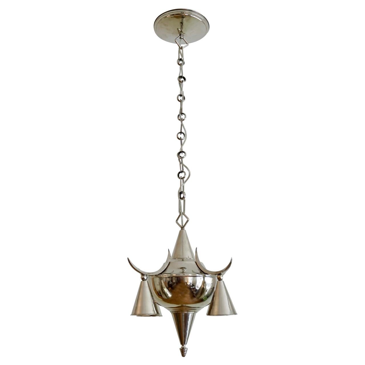 Otto Prutscher 'in style of' Chandelier from Vienna, 1920s Wiener Werkstatte