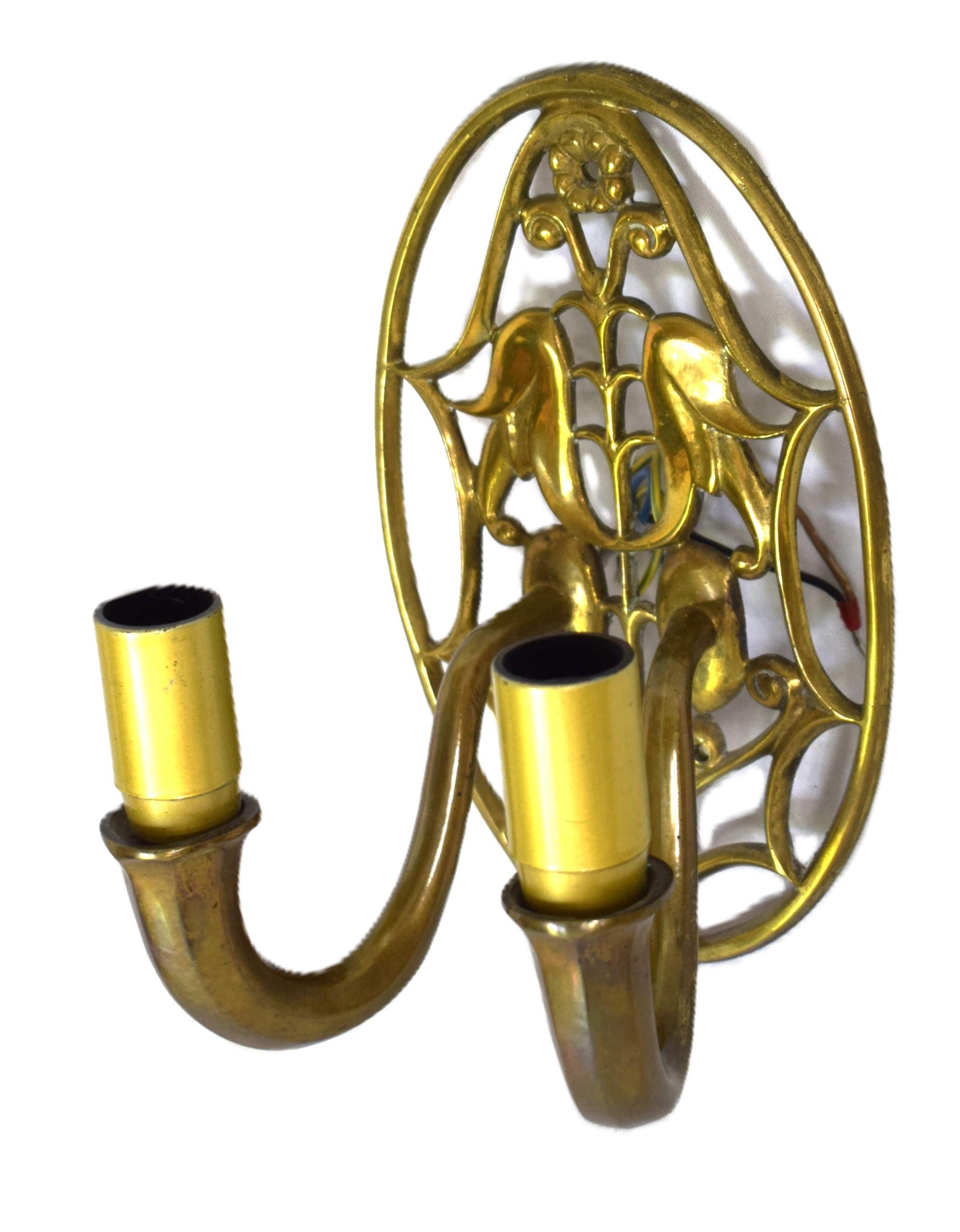 Otto Prutscher; Wiener Werkstätte: 2 Wandlampen im Zustand „Hervorragend“ im Angebot in Purkersdorf, AT