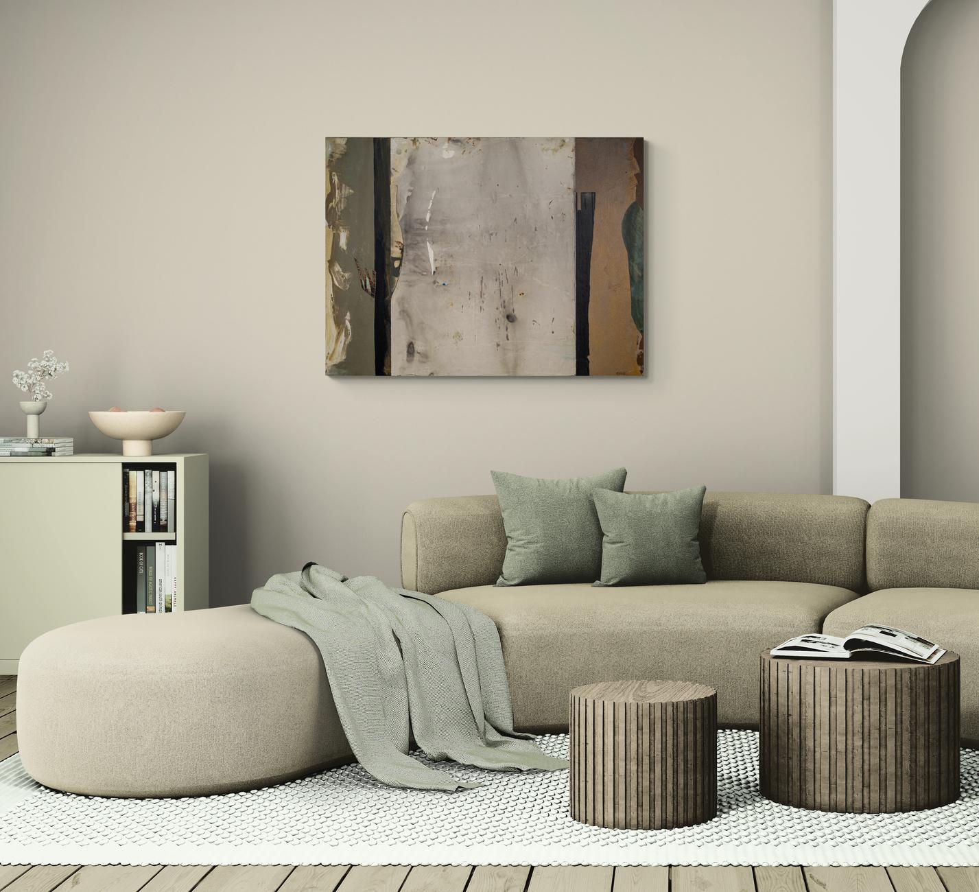 Composition of Light - zeitgenössisch, kubistisch, abstrakt, Acryl auf Leinwand im Angebot 8