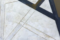 Landscape Geometry - intimate, abstract, cubist, landscape, acrylic on canvas