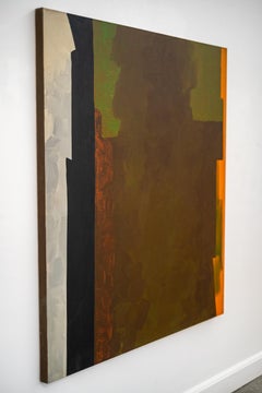 Three Part Sunset - Abstract Painting, Acrylic on Canvas