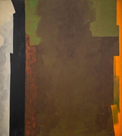 Three Part Sunset - Abstract Painting, Acrylic on Canvas